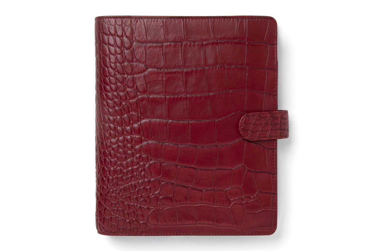 Filofax A5 Classic Croc Cherry Organiser